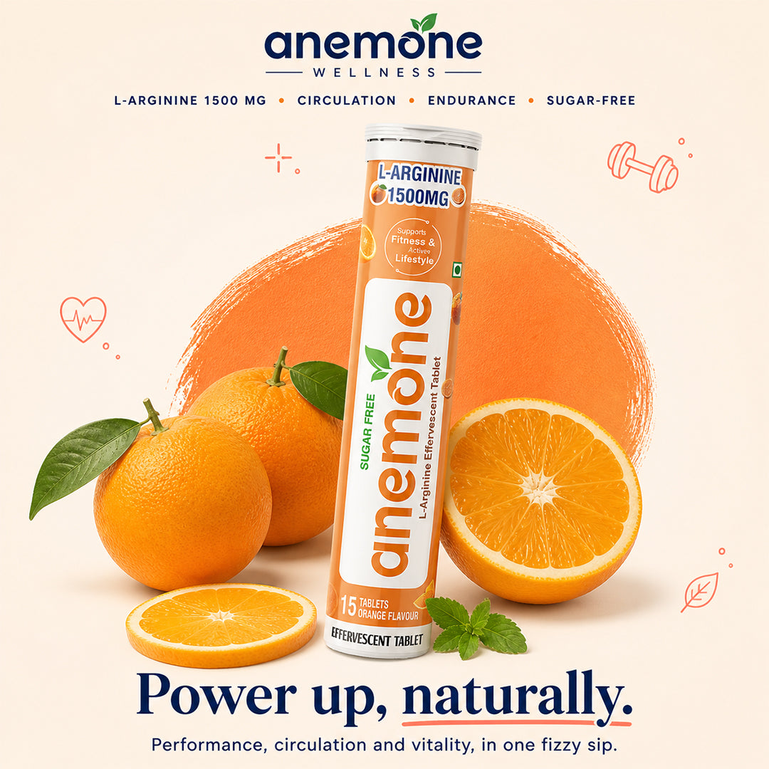 Anemone L-Arginine Effervescent Tablets – For Circulation, Endurance & Performance