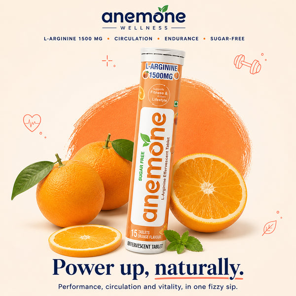 Anemone L-Arginine Effervescent Tablets – For Circulation, Endurance & Performance