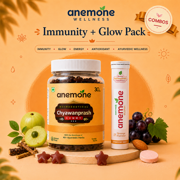 Immunity + Glow Pack — Chyawanprash Gummies + Gluta+