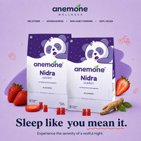 Nidra Sleep Gummies (Natural Sleep Support )– with Melatonin, Ashwagandha & Adaptogens