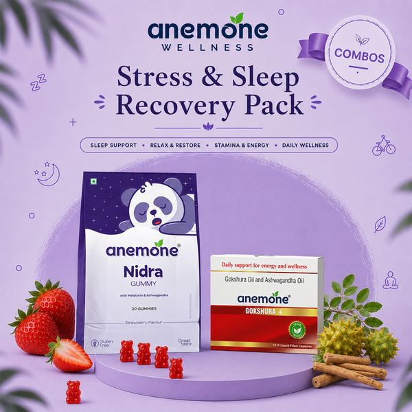 Stress & Sleep Recovery Pack — Nidra Gummies + Gokshura+